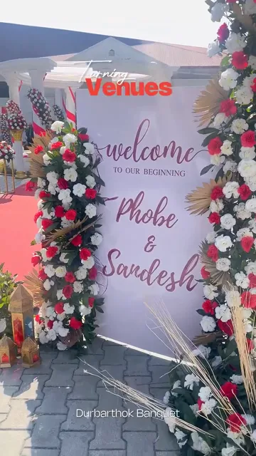 Wedding Entrance Décor at Durbarthok Banquet