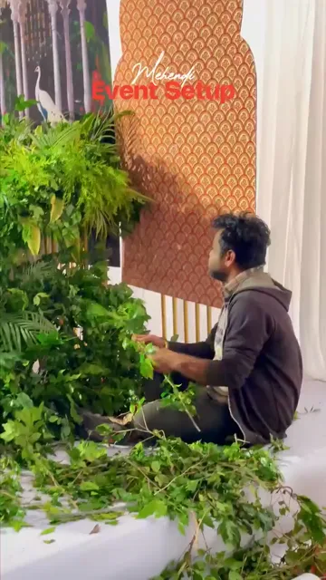 Mehndi Stage Décor at Hotel Mt. Kailash