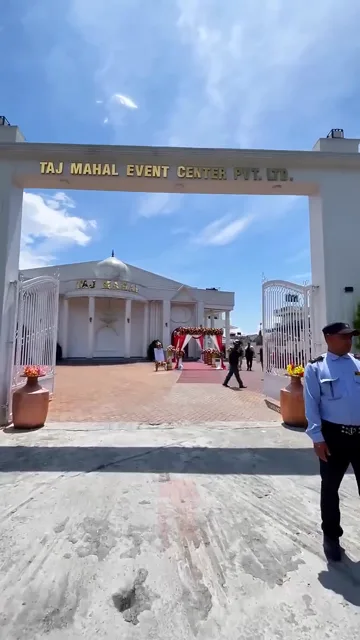 Wedding Entrance Décor at Taj Mahal Event Center