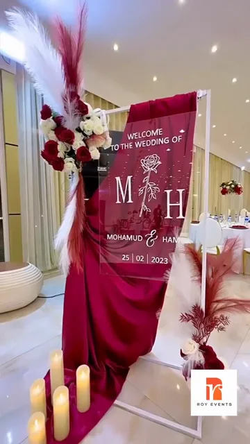 Wedding Welcome Setup Décor — Roy Events