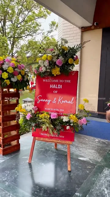 Haldi Stage Décor at Hotel Pokhara Grande