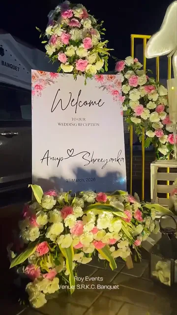 Wedding Entrance Décor at SRKC Banquet
