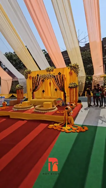 Haldi Décor at Jalmahal