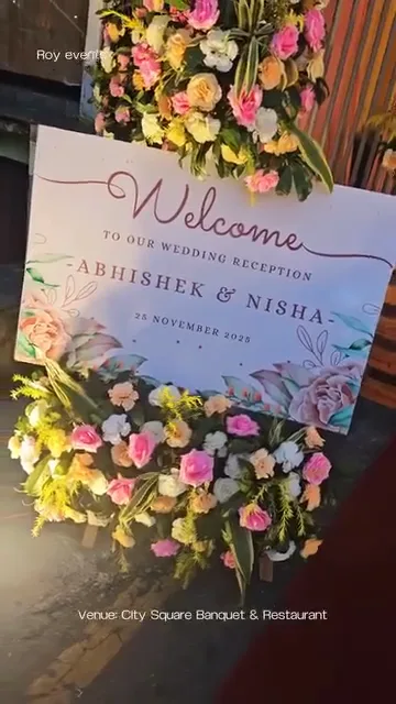 Reception Stage Décor at City Square