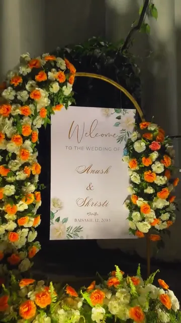 Wedding Welcome Setup Décor — Roy Events