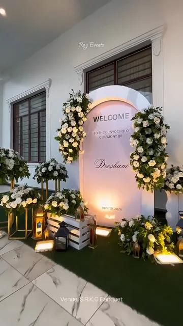 Event Entrance Décor at SRKC Banquet